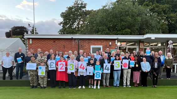 Rushmoor Community Lottery 7th anniversary celebration at Farnborough Bowling Club